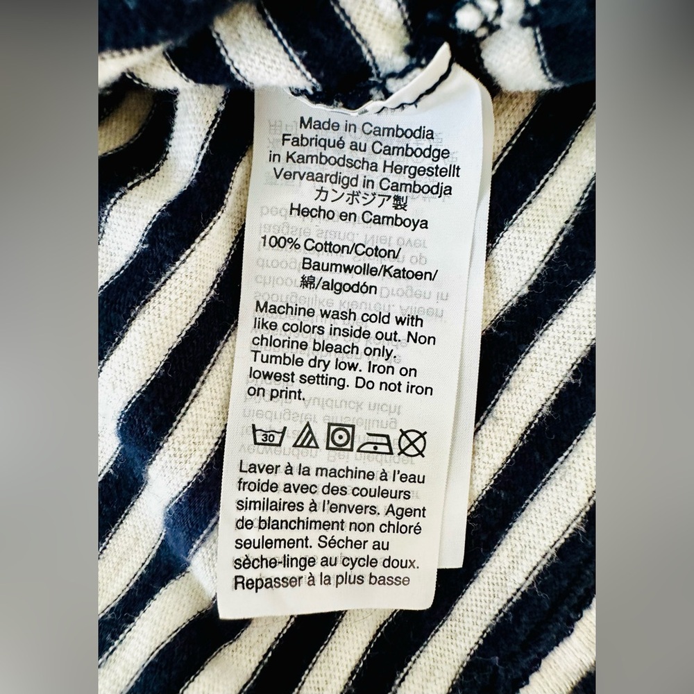 J Crew Crewcuts & Hanna Andersson Striped Long Sleeved T-Shirts Red Black White - Picture 5 of 11